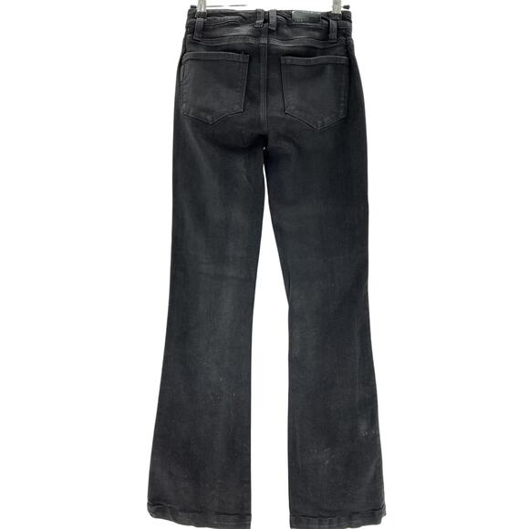 Paige 'Laurel Canyon' Black Rayon High Rise Jean Size 27 - Picture 3 of 4
